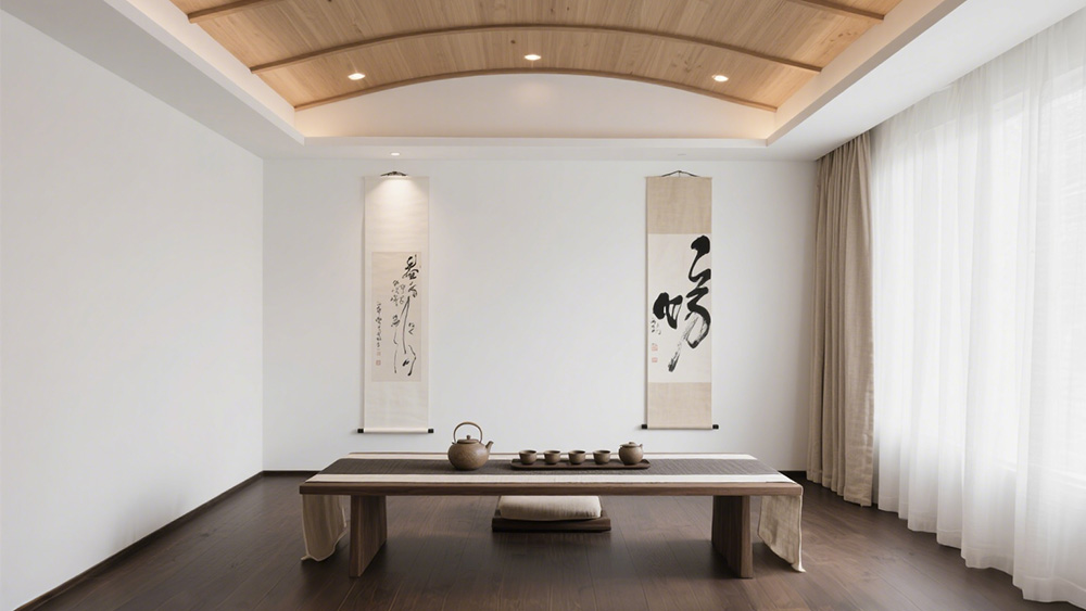 茶室裝修留白處理